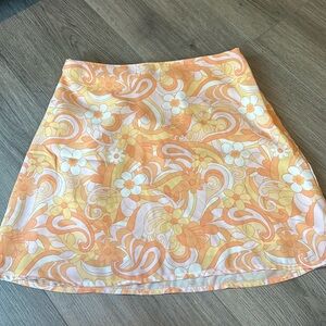 hollister floral skirt